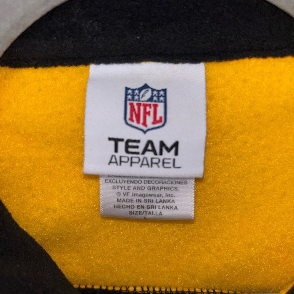 PITTSBURGH STEELERS NFL TEAM APPAREL FULL ZIP FLEECE JACKET Size Large - Picture 5 of 6